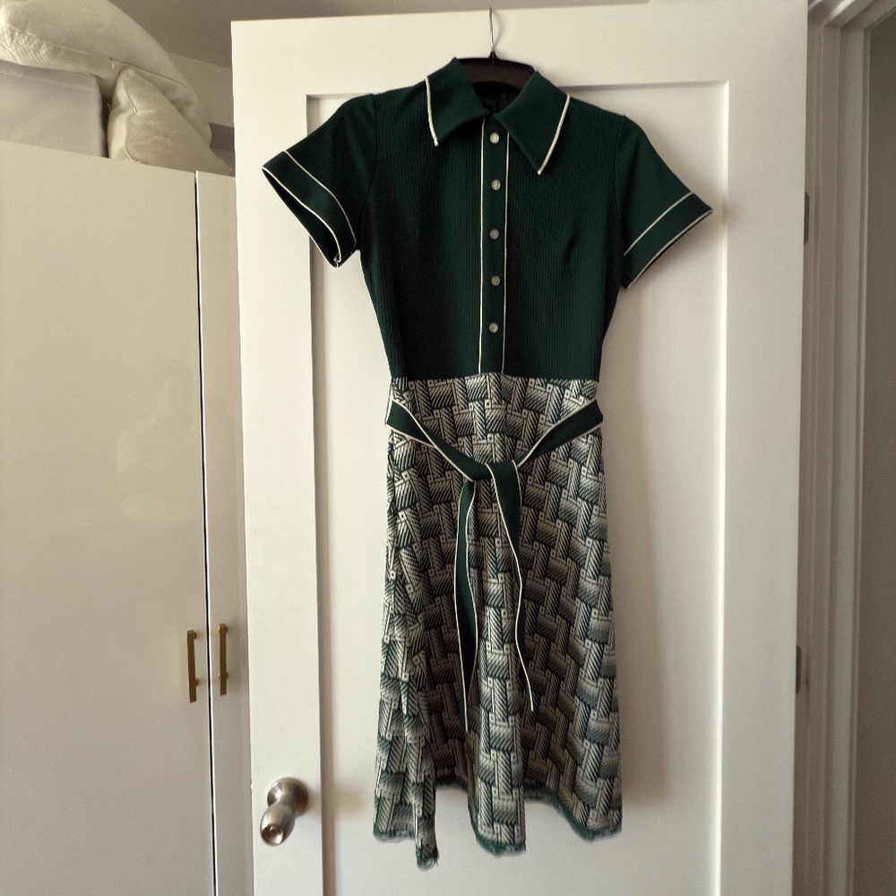 Green vintage dress